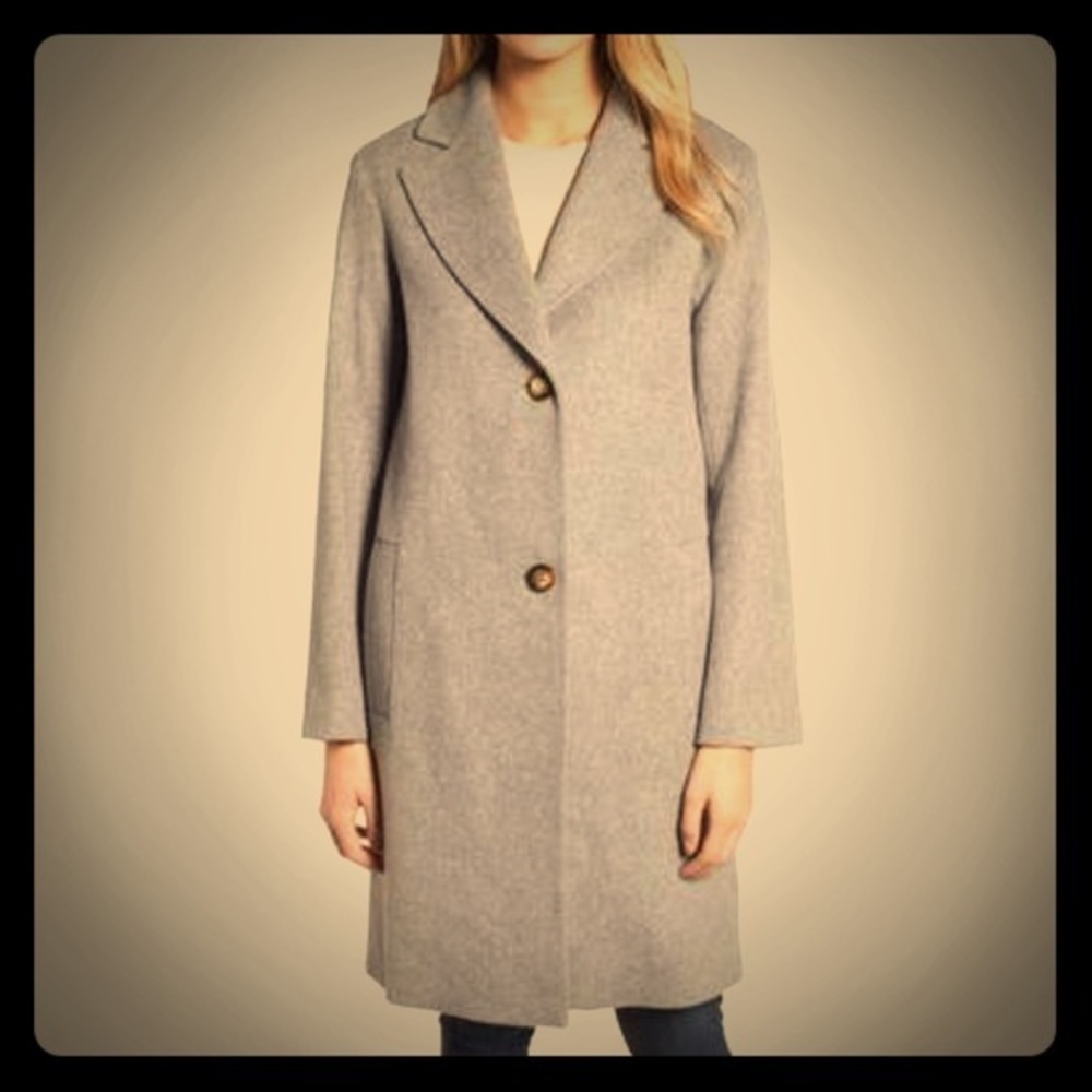 NWT Loro Piana Wool Coat FLEURETTE -Heather Brown